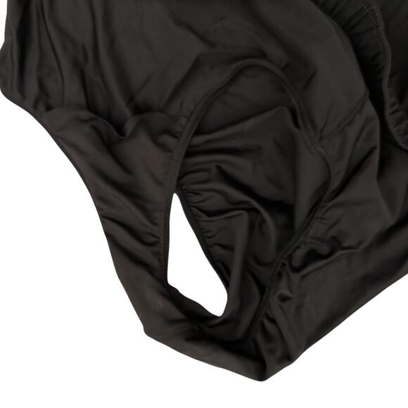 Lands End Women's Black Polyester Drawstring Swim Shorts Plus Size 18W - Picture 3 of 7